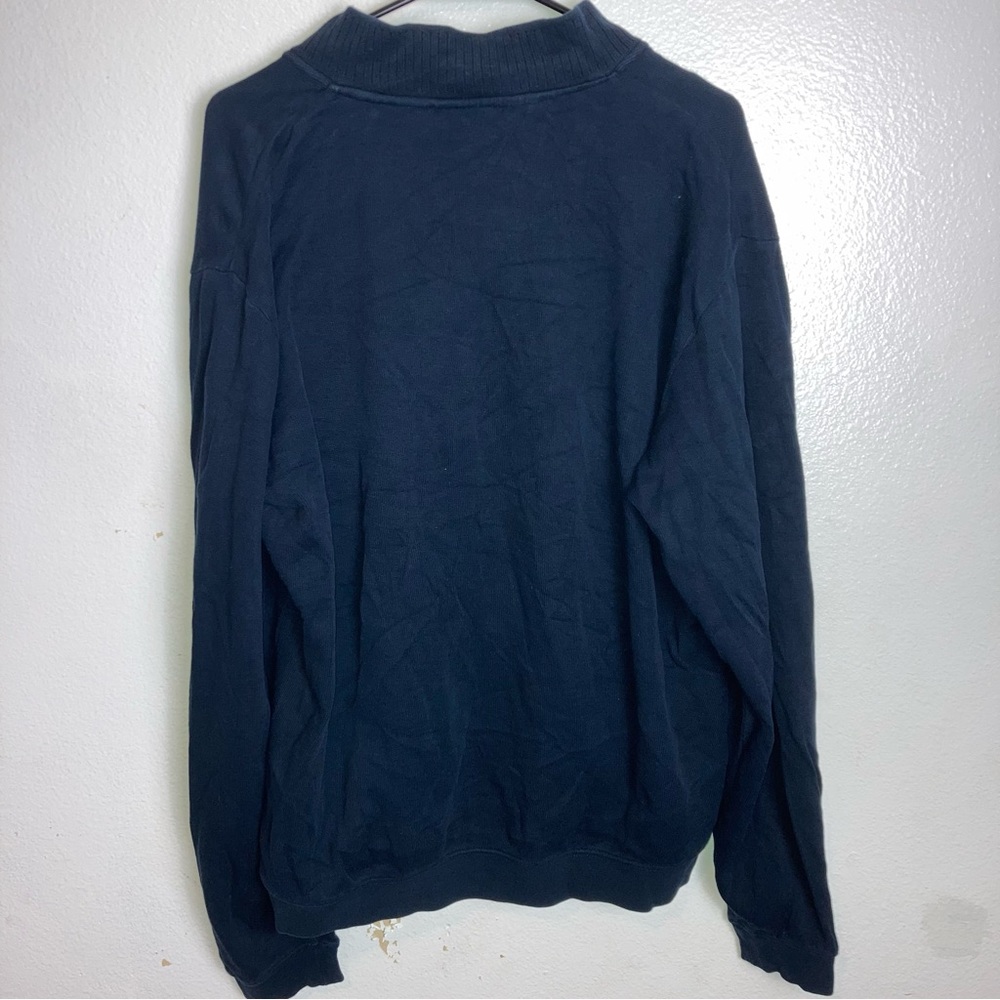 Cutter & Buck navy blue quarter zip pullover sweatshirt - Picture 4 of 5